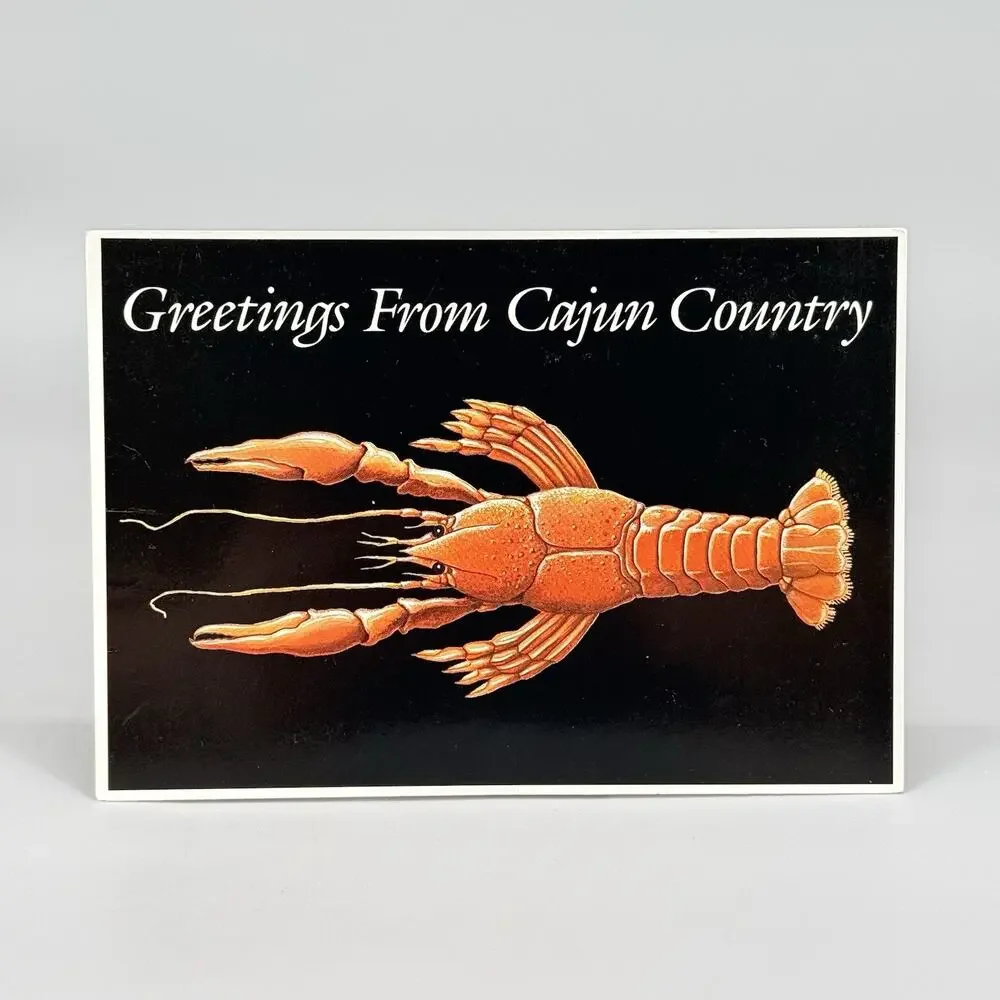 6 Unused Blank Louisiana Vintage Postcards Lot 3 Cajun Crawfish Raisin Cane